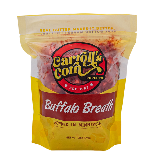 Buffalo Breath Gourmet Popcorn – Carroll's Corn Co.