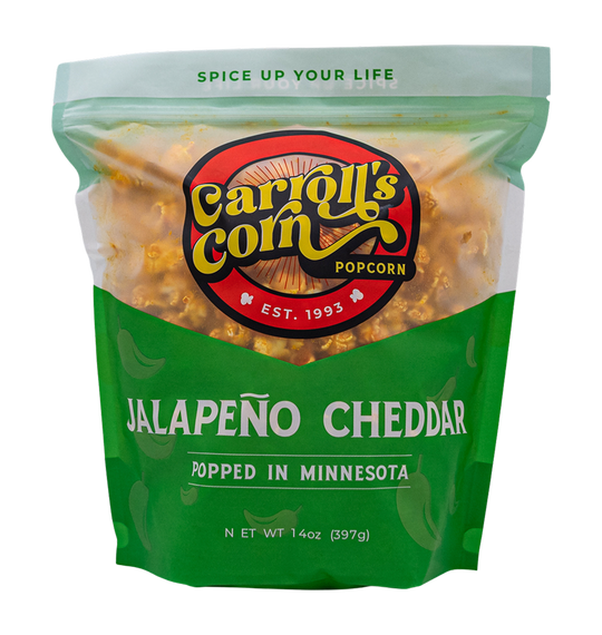 Jalapeño Cheddar Gourmet Popcorn – Carroll's Corn Co.